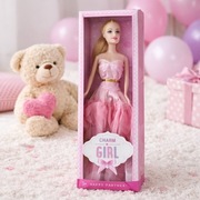 NOWA Lalka Charm Girl w sukience różowej 3+ w pudełku