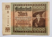 5000 marek1922,seria Nr V 46015*OH, stan dobry