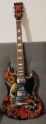 Gitara elektryczna ,,Harley Benton,,ręcznie malowana - nowa + pokrowiec 