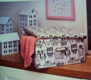 Pudełko Organizer Sowa Składany Plastikowy Okucia metalowe