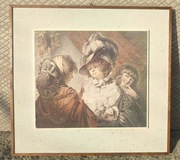 Obraz J. R. Smith wg Petersa Wróżka - Reprodukcja w ramie PRL