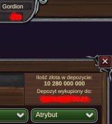 Złoto Gordion Margonem 2,57g 2570m