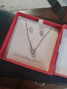 Biżuteria Srebro 925 kolczyki i naszyjnik