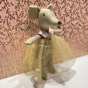 Myszka księżniczka rękodzieło handmade w sukience nie maileg NOWA