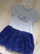 Sukienka Cool Club 104 Smyk perełki bdb uniwersalna koronka