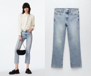 ZARA jeansy jasny denim NOWE prost cygaretki S/36