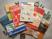 Zestaw 10 Map i Przewodników PRL – Unikaty Graficzne, Retro, Kolekcja