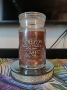 Świeca świeczka Yankee candle Woodwick Praline & birch 567g duża signature 