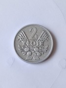 Moneta 2 zł Jagody 1959 r rzadszy rocznik.