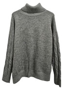 Sweter hugo boss sweter - old money quiet luxury - sweter wełniany szary