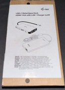 Hub i-tec USB-C Metal Nano Dock