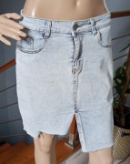 Spódniczka Jeansowa Trapezowa Midi