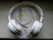 Słuchawki nauszne JBL 7cm białe bas z regulacją nowy kabel SPRAWNE