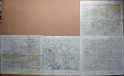 Zestaw Map Sztabowych 1948 - Modlin Warszawa-Północ Tłuszcz Wyszków  TAJNE 