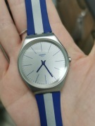Zegarek swatch irony srebrny szkło mineralne