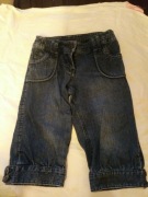 Spodnie 3/4 jeansowe roz 116