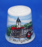Naparstek Kolekcjonerski Porcelanowy St.Wolfgang