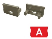 Zaślepka do profilu typu A Inox LUMINES z otw.