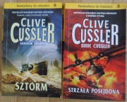Zestaw 2 książek CLIVE CUSSLER Sztorm Strzała Posejdona