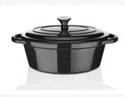 BRYTFANNA Żeliwna GĘSIARKA 4l 23,5 x 17,8 x 37cm emaliow. ERNESTO indukcja 