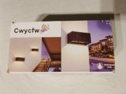 Lampy ścienne LED CWYCFW wewnętrzne/zewnętrzne 24W szare 3000 K nowa