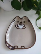 Pusheen - talerzyk ceramiczny (Pusheen z kubkiem)