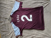 koszulka piłkarska Aston Villa z sezonu 2025/26 z nadrukiem: CASH 2
