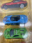Zestaw samochodów spiderman hulk