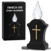 Świeczki Ruchomy Płomień w kolorach Czerwony/Biały/Pomarańczowy Elektryczny