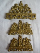 KOMPLET MOSIĘŻNYCH KORON DO STAREGO ZEGARA HOLENDRA