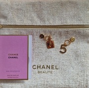 Komplet dwóch viral zawieszek Chanel 5 oraz flakon 