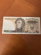 500 zł 1982 Kościuszko | UNC | IDEALNY STAN | PRL | Banknot kolekcjon