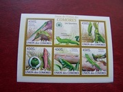 Komory 2009 MNH Fauna Gady Jaszczurki