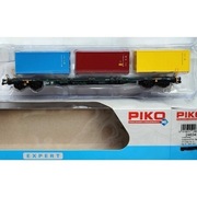 Nowy zapakowany wagon PIKO 24634 z kontenerami