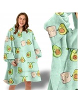Koc bluza z kapturem oversize Chleb Avocado Premium