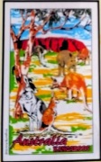 Australia. Serweta lniana, obrus, Tea Towel, makatka