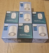 3x lampa sufitowa Philips oprawa natynkowa GU10 LED Biała Pillar 3szt