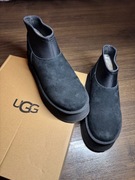 UGG Classic Mini Dipper 39 / śniegowce zamszowe czarne