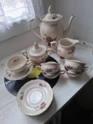 Tułowice zabytkowy serwis kawowy, porcelana polska