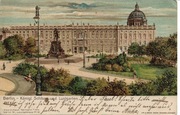 Berlin, pałac królewski z ogrodem, 1901 rok.