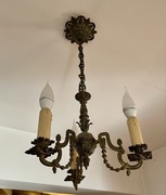 MOSIĘŻNY ŻYRANDOL 3-RAMIENNY RETRO