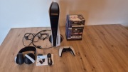 PlayStation 5 + Pulse Elite + gry | stan bardzo dobry | komplet |