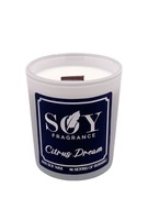 Świeca sojowa- Citrus Dream- Drewniany knot