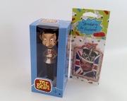 Figurka solarna kiwaczek JAŚ FASOLA + zapach do auta domu 