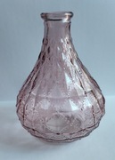 Wazonik wazon szklany flakon różowy fioletowy