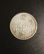 Indie Brytyjskie 1 rupee 1905. Srebro. Rzadka.
