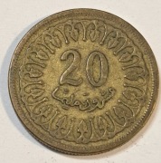 582. Moneta Tunezja 20 milimów 1983 rok