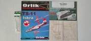 Ts-11 Iska 1:33 Orlik komplet (wręgi + oszklenie kabiny)