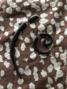 Kolczyki TRIBU etniczne oryginalne z rogu bawoła