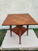 Stolik z kopertowym rozkładanym blatem - dąb - lata 30. - OKAZJA!